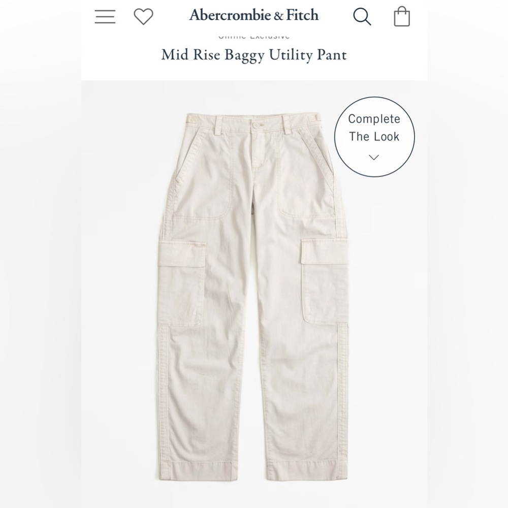 Midrise baggy utility pants